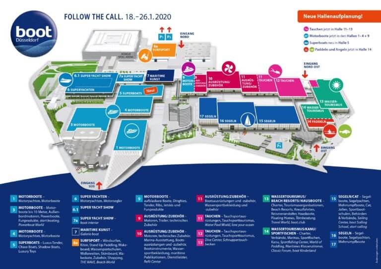 Boot Düsseldorf Hallenplan Click&Boat Blog