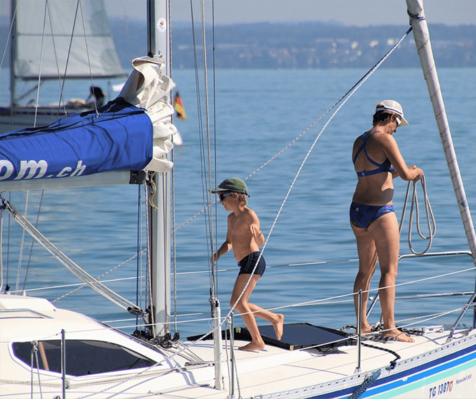 Sommerurlaub auf dem Segelboot