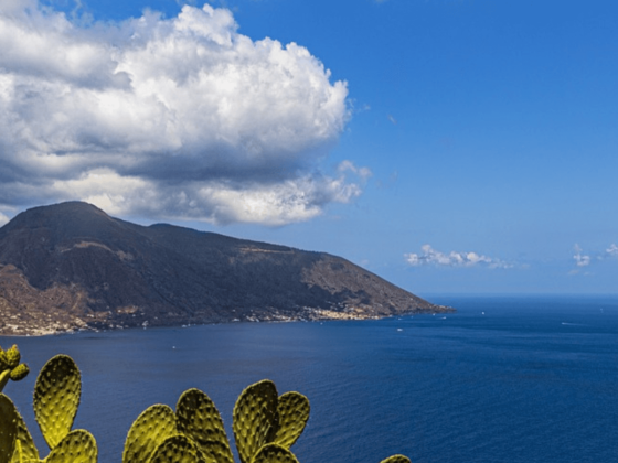 Urlaub auf Sizilien - Aussicht auf Vulkaninsel