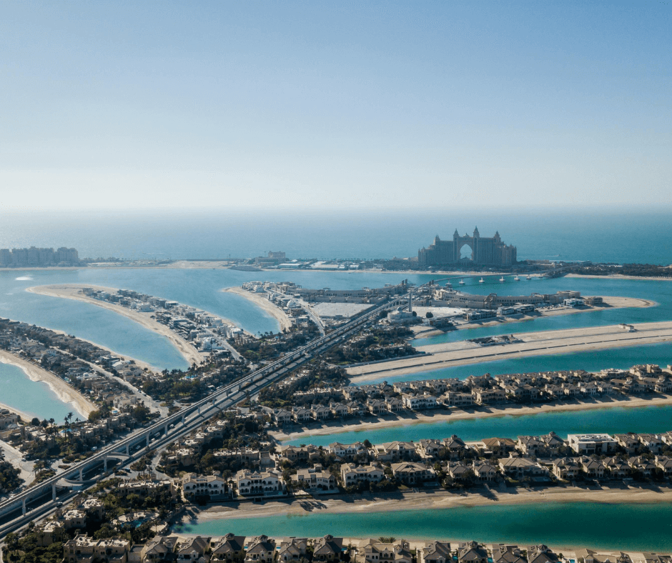 Die Palm Jumeirah und das Atlantis Hotel in Dubai bei Ihrer Reise nach Dubai 2024.