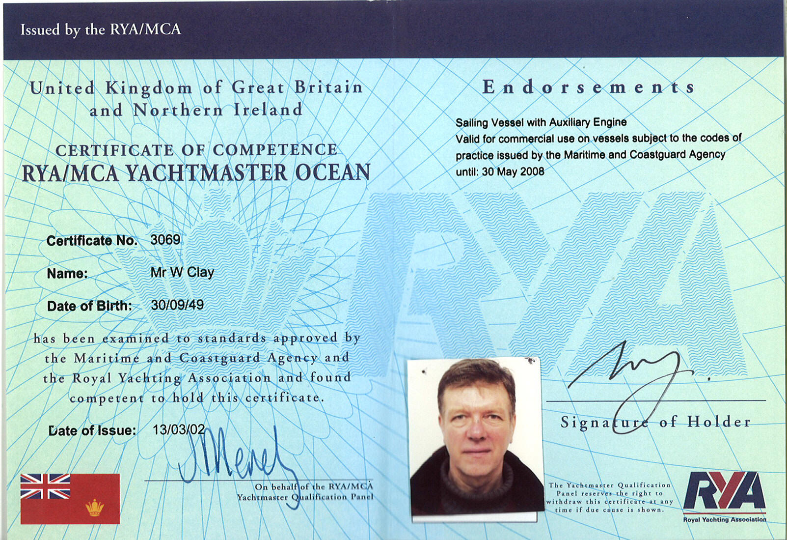 what is a yacht master license