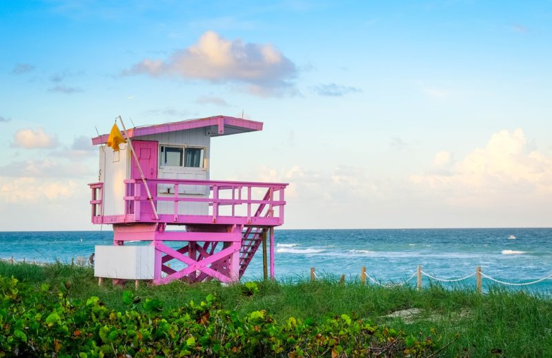 Lifeguard Stand in Miami Beach