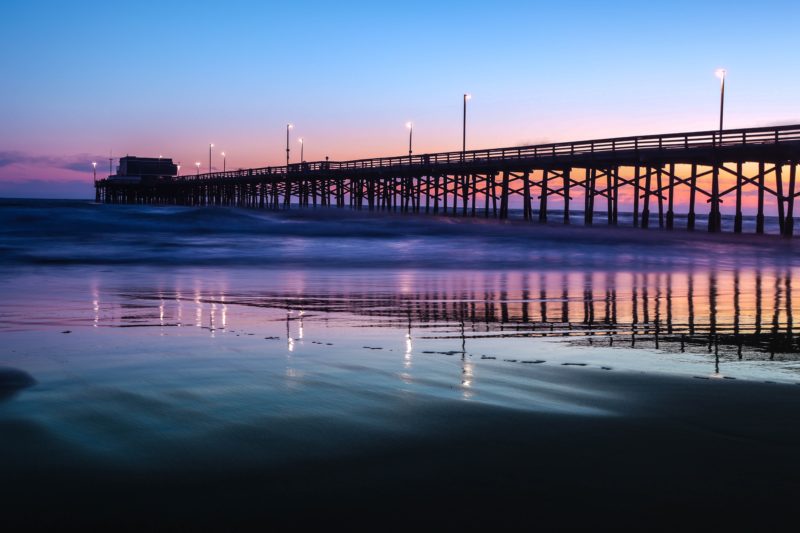 Sunset in Long Beach, California 