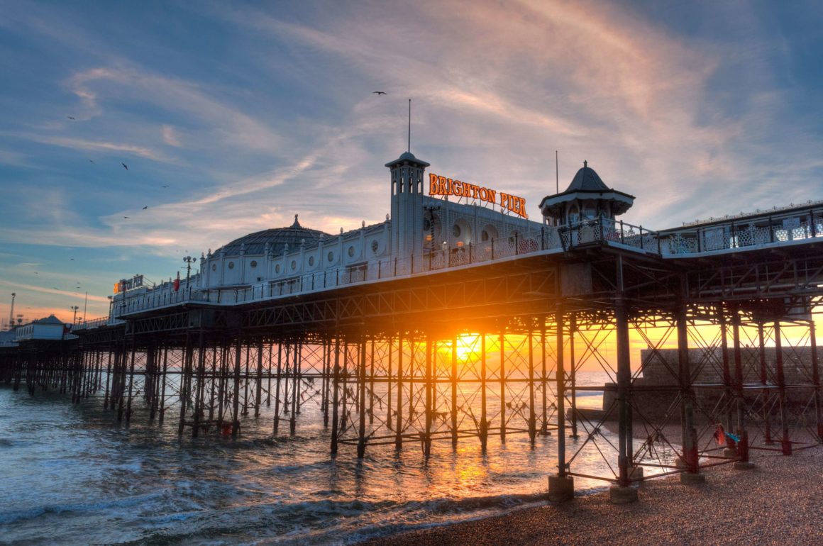 Brighton pier. UK's best beaches.