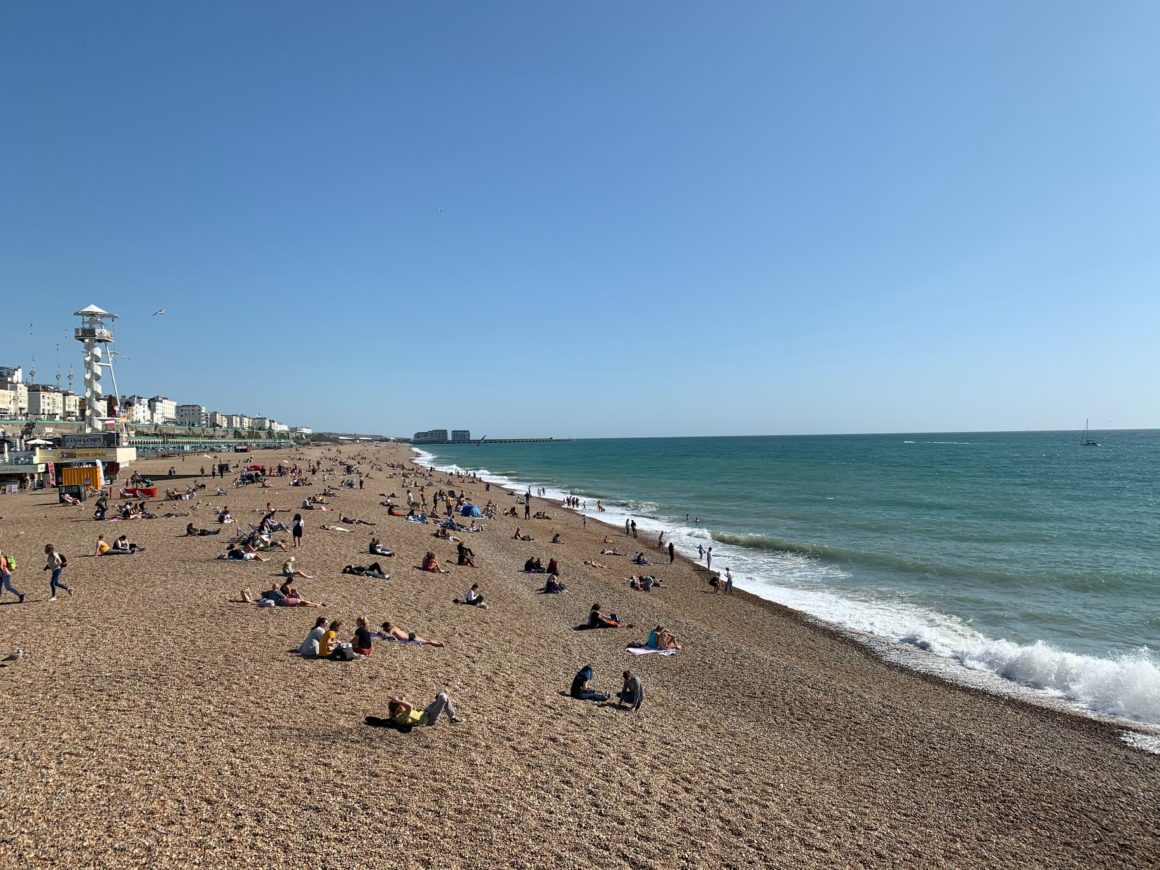 Brighton beach. UK's best beaches.