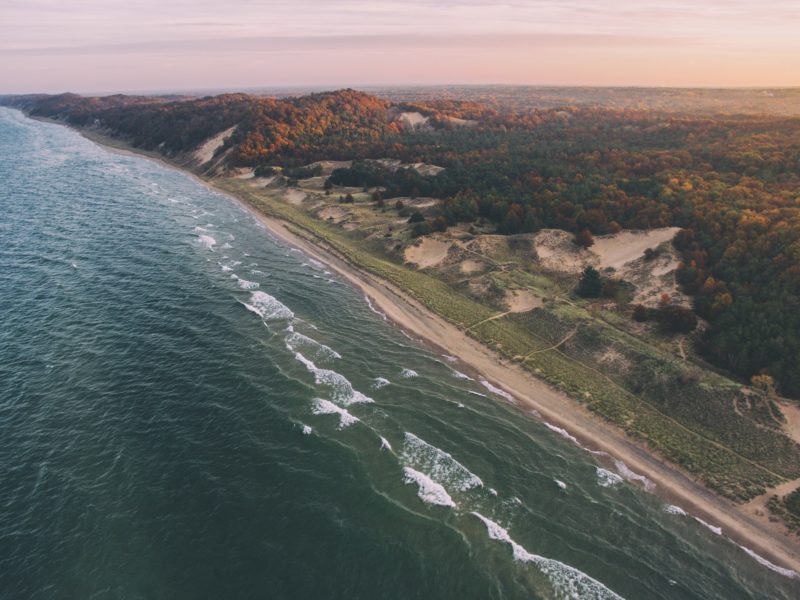 Coast of Lake Michigan