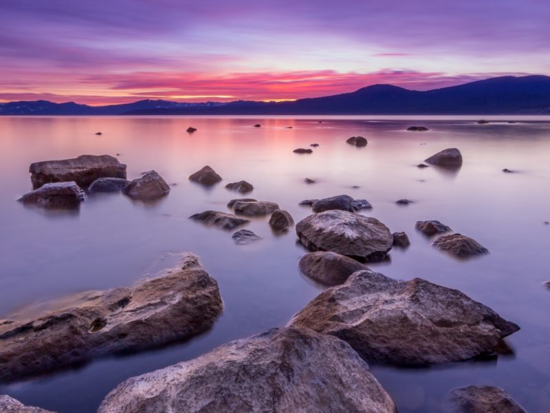 Lake Tahoe Vibrant Sunset