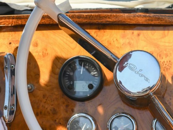 Picture of a motorboat dashboard