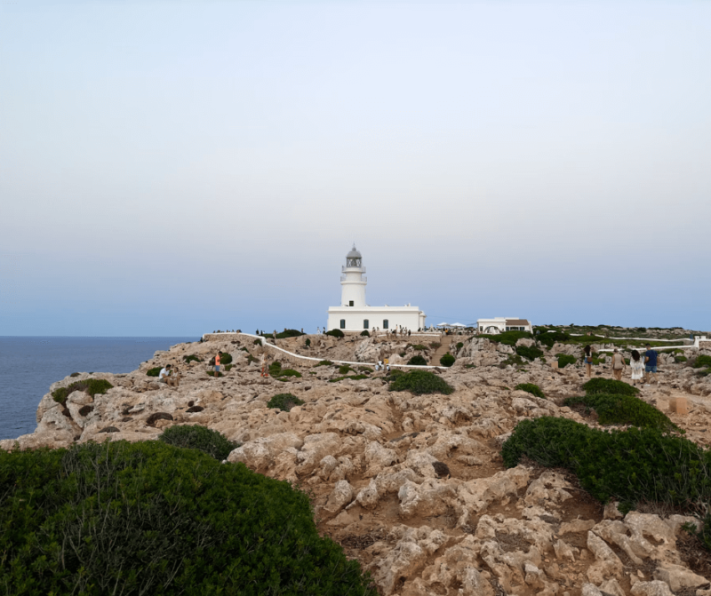Vista del faro de Cavalleria, en Menorca