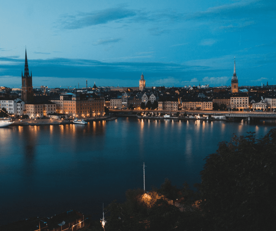 Vista de Estocolmo, la capital de Suecia. 