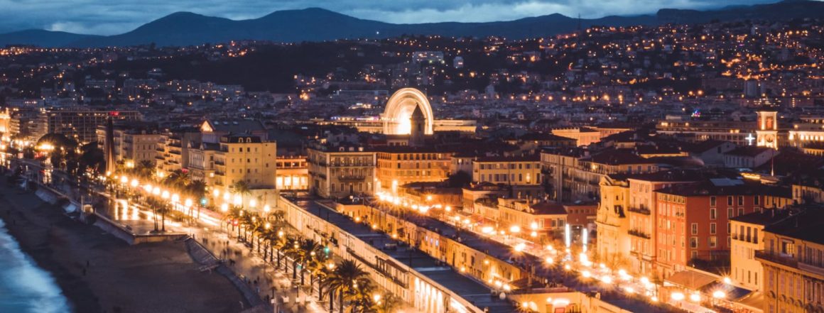 promenade des anglais en Niza, Francia