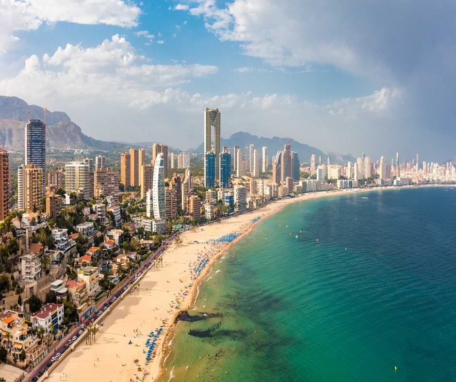 Playa de la isla de Benidorm