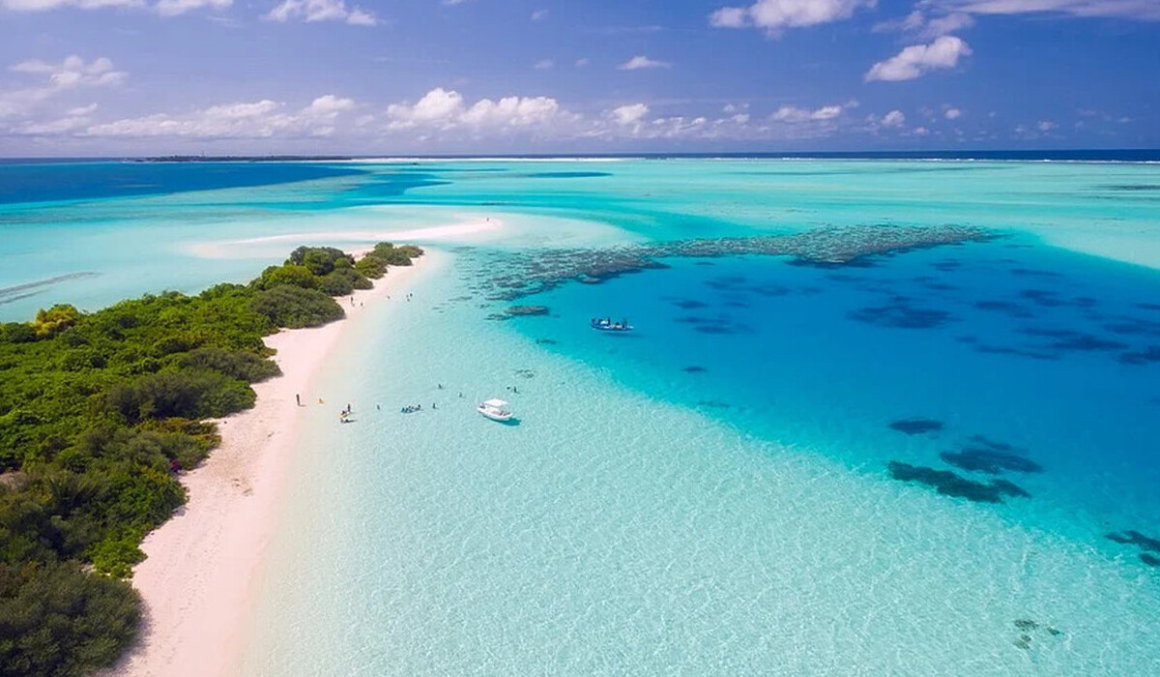 Spiaggia delle Maldive