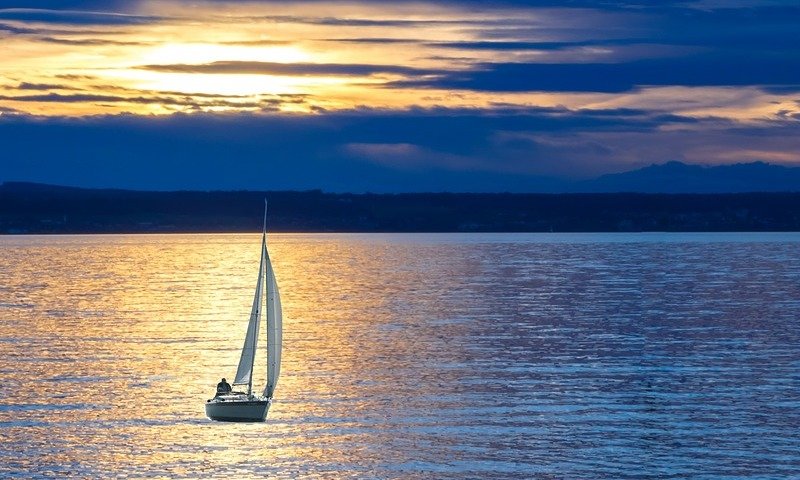 Barca al tramonto 