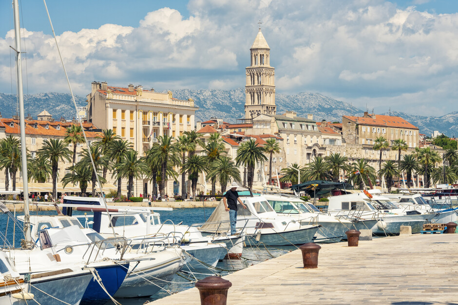 Split in Croazia con vista sul porto
