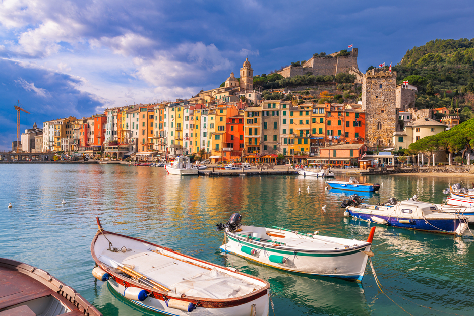 Barche a noleggio ormeggiate a Porto venere