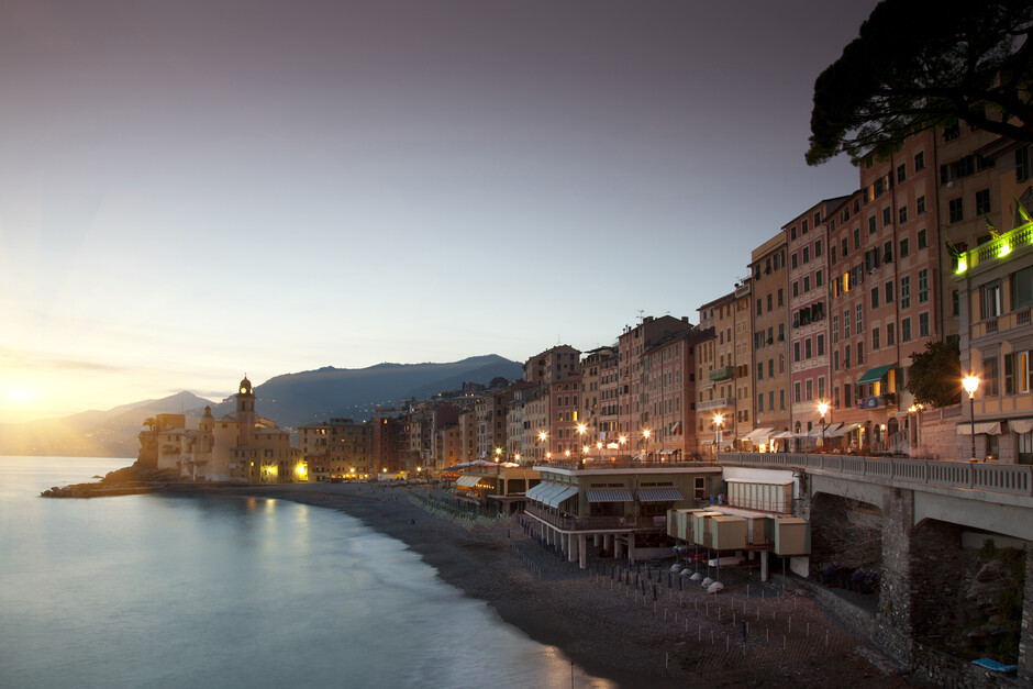 Vista panorama sul porto di Camogli