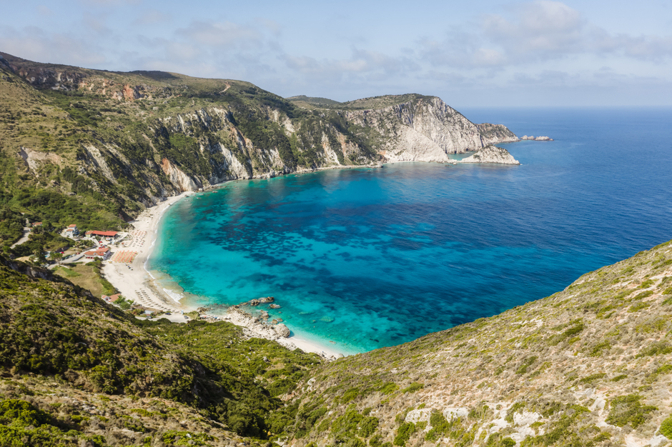 Spiaggia a Cefalonia con noleggio yacht