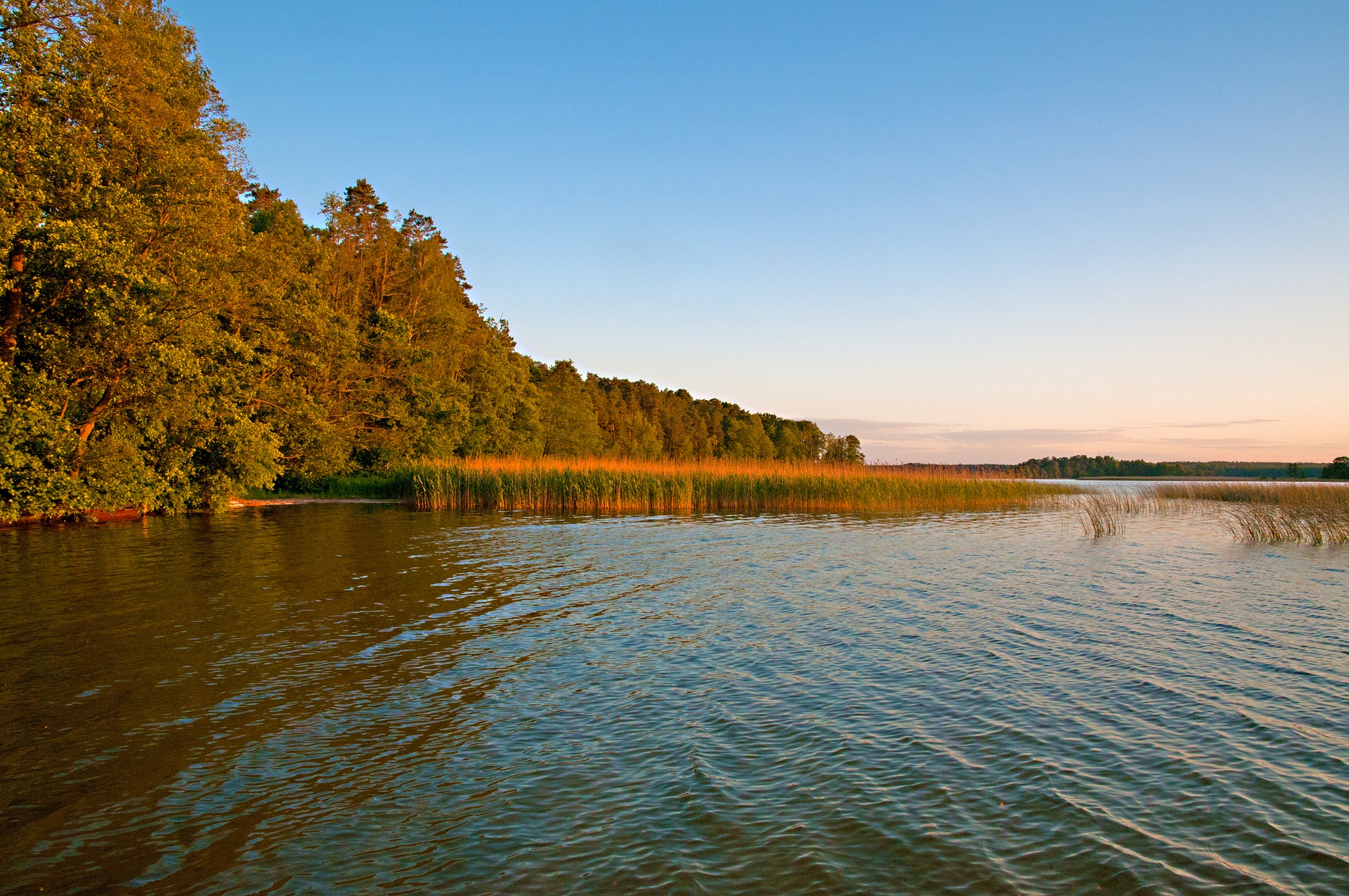 Weekend na Mazurach - widok na jezioro