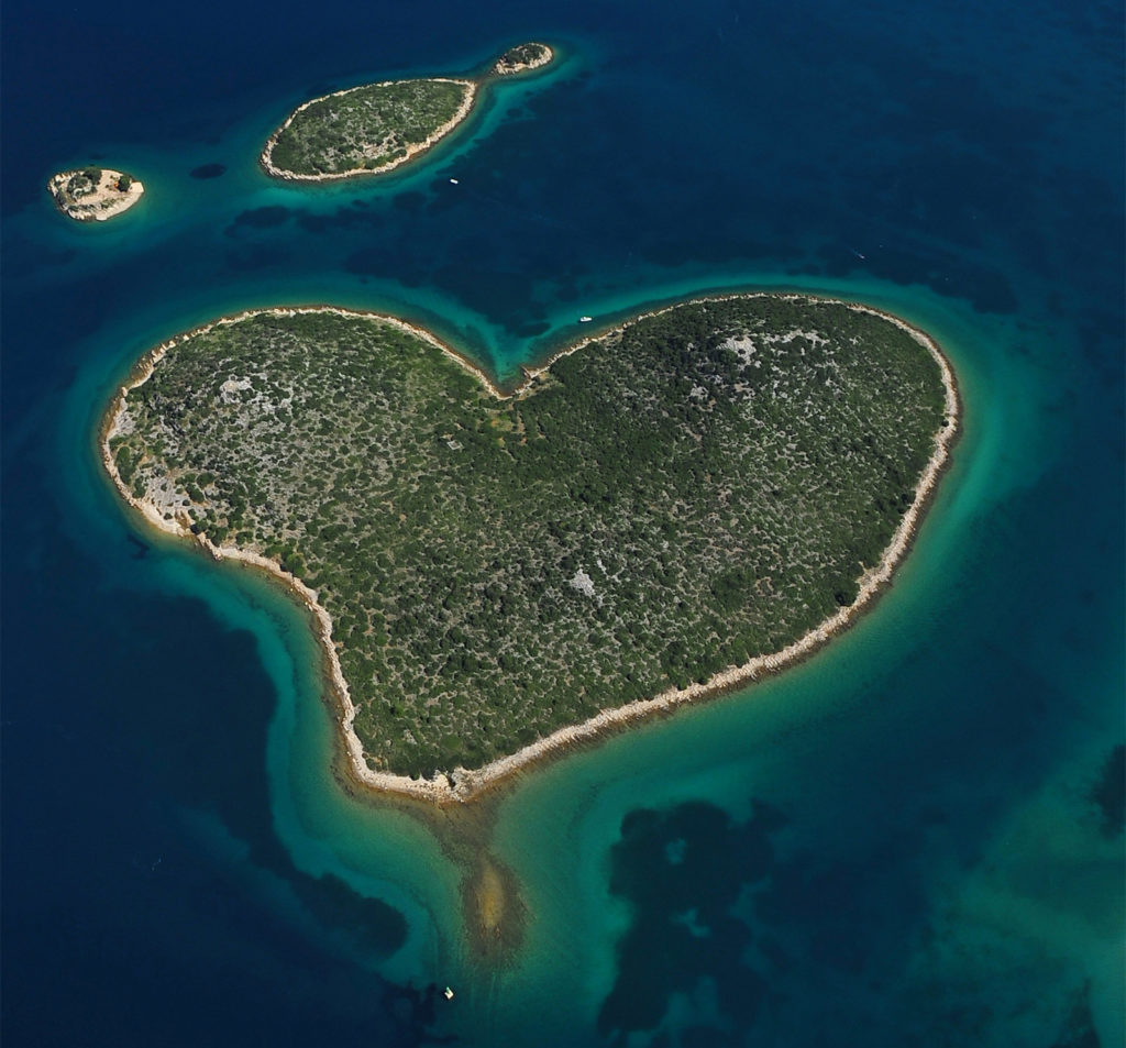 Galešnjak wyspa serce