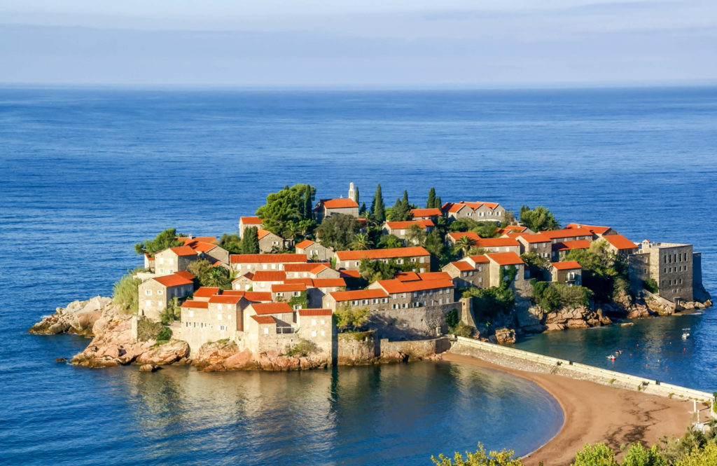 Wyspa świętego Stefana Czarnogóra wakacje