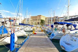 Palermo port jachty