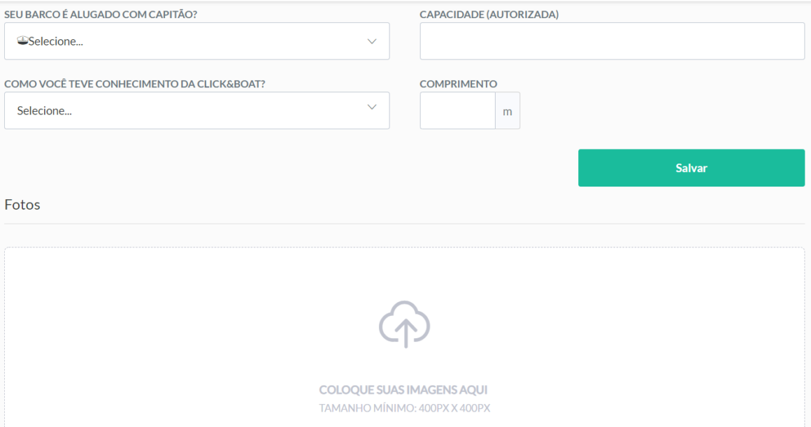 Os proprietários profissionais de barcos também podem disponibilizar os seus barcos na nossa plataforma