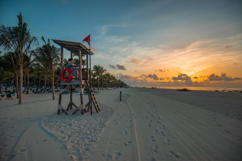 Lifeguard Stand at Playa del Carmen