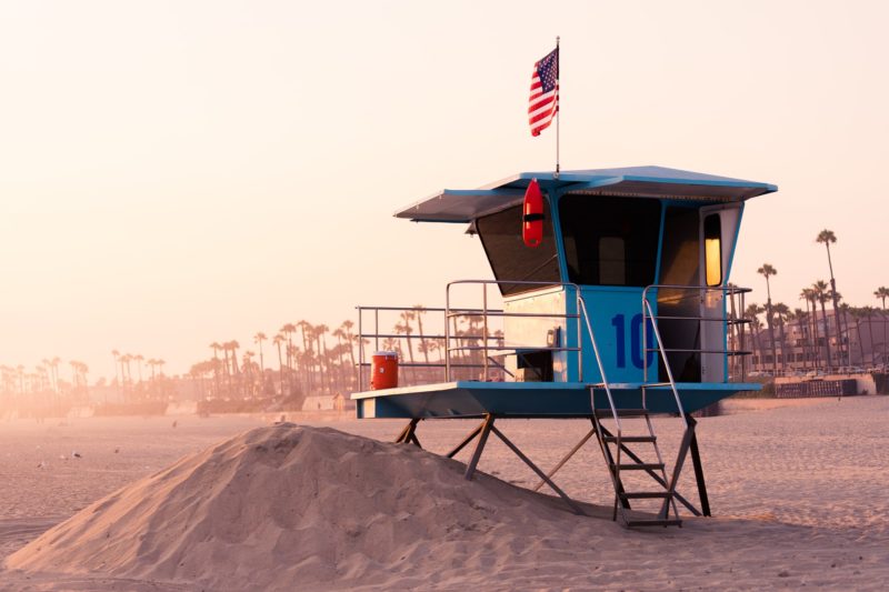 Lifeguard Stand in Long Beach