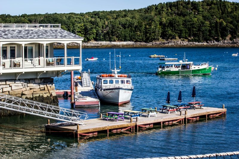 Restaurants on the dock