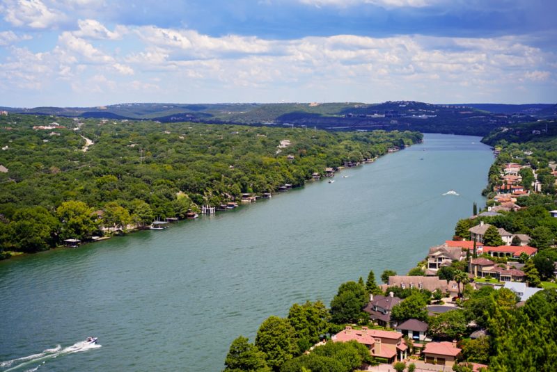 Aerial View of Lake Austin