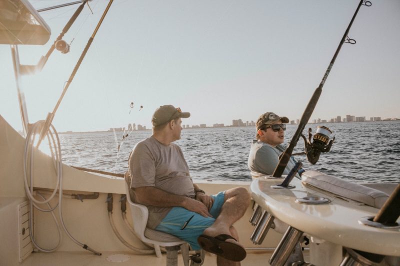 Two Men Deep Sea Fishing