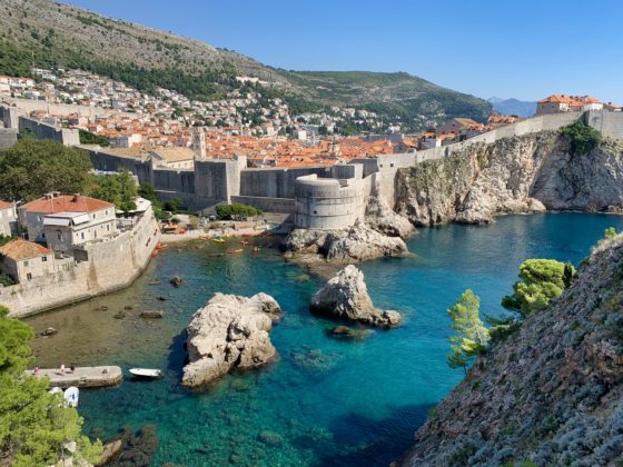View of Dubrovnik, Croatia from afar