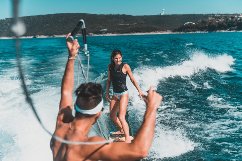 Boating with friends