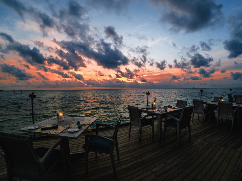 Restaurant by the sea