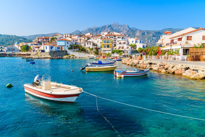 Boats in Kokkari Bay