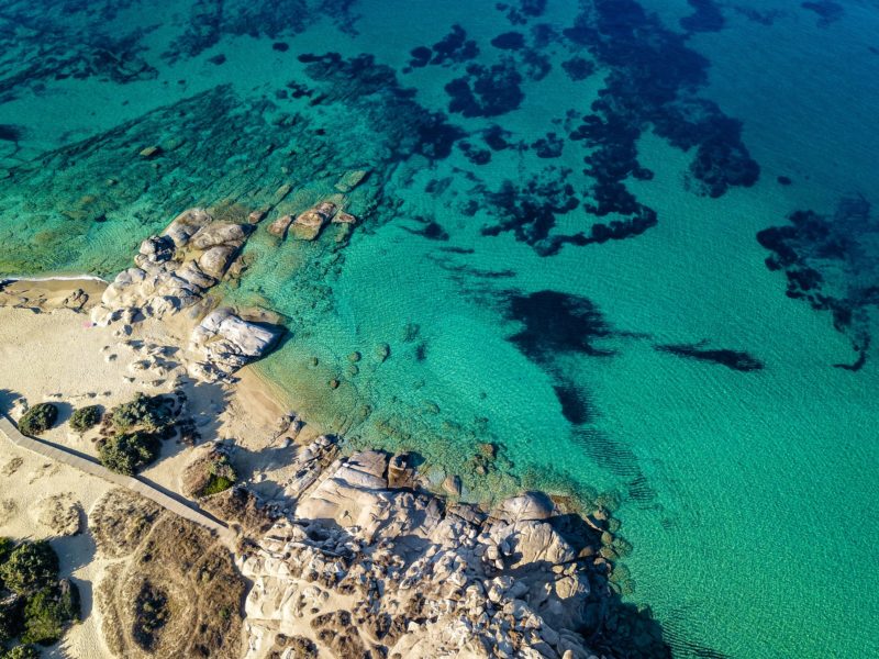 Aerial view of Naxos, Greece