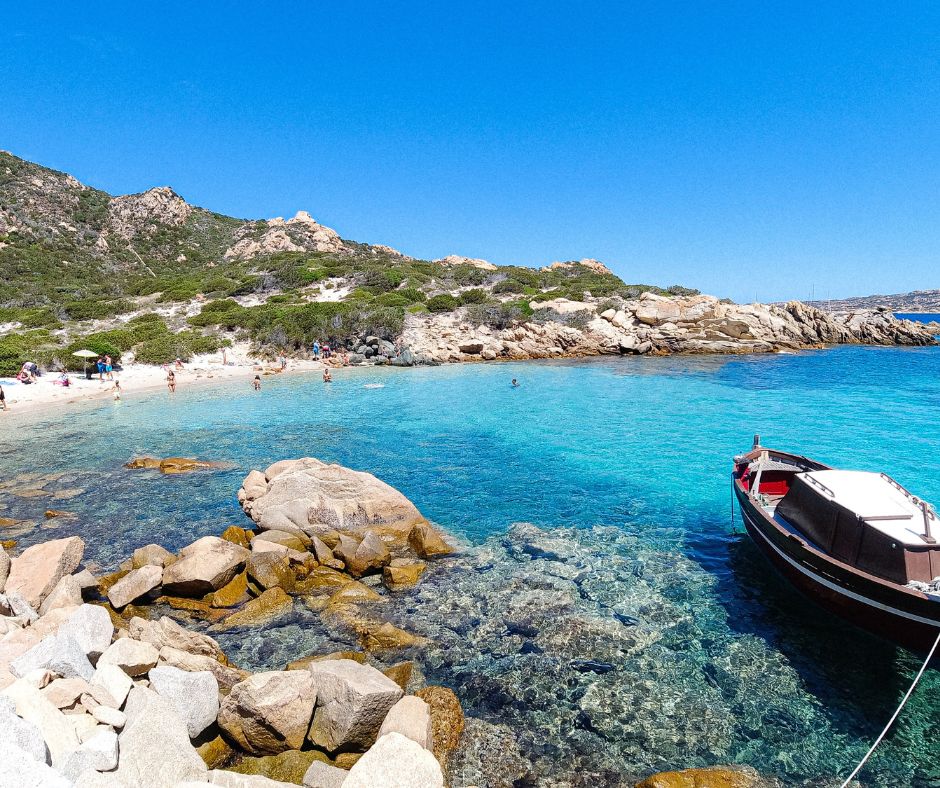 Boat on the coast of Sardinia
