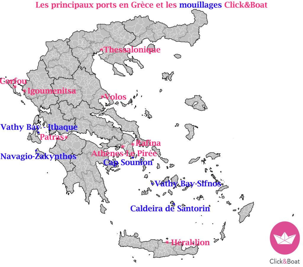 liste mouillage grece