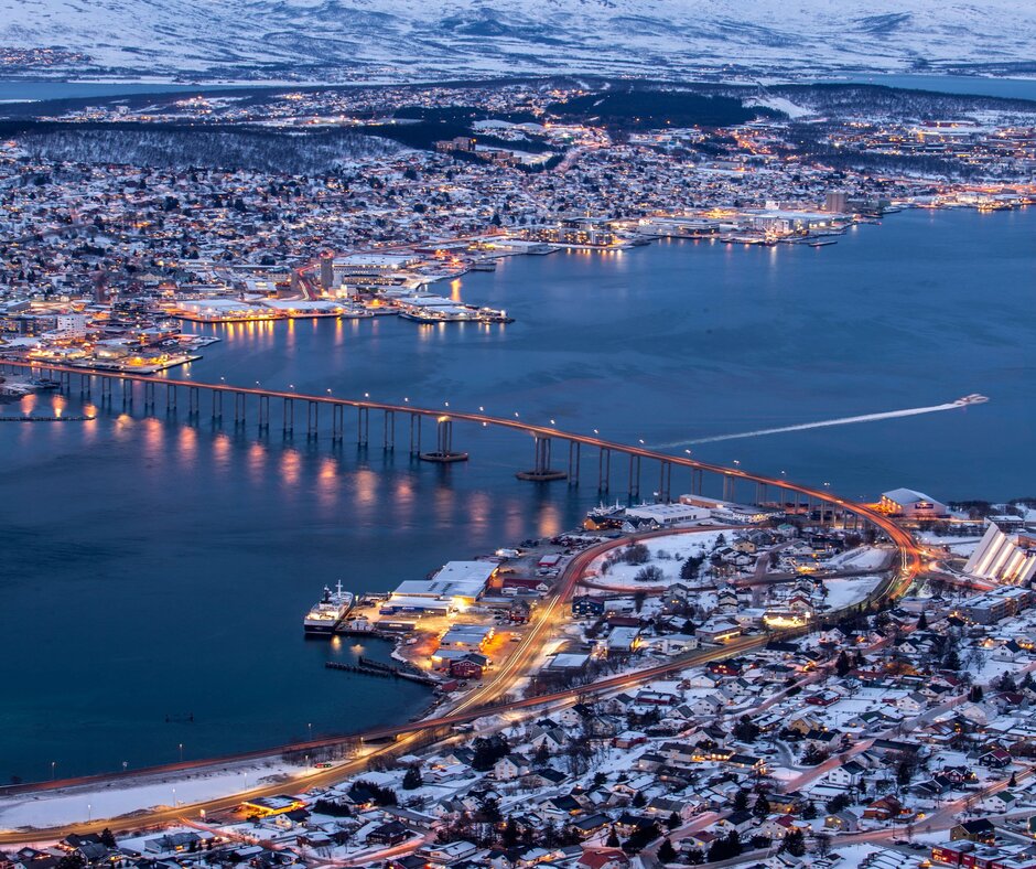Un jour d'hiver ordinaire à Tromsø