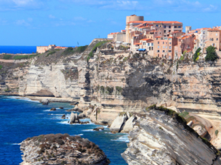 Vue de la baie de Bonifacio depuis le bateau