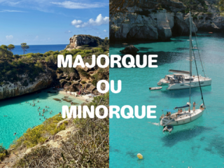 Montage Majorque ou Minorque avec deux criques turquoise