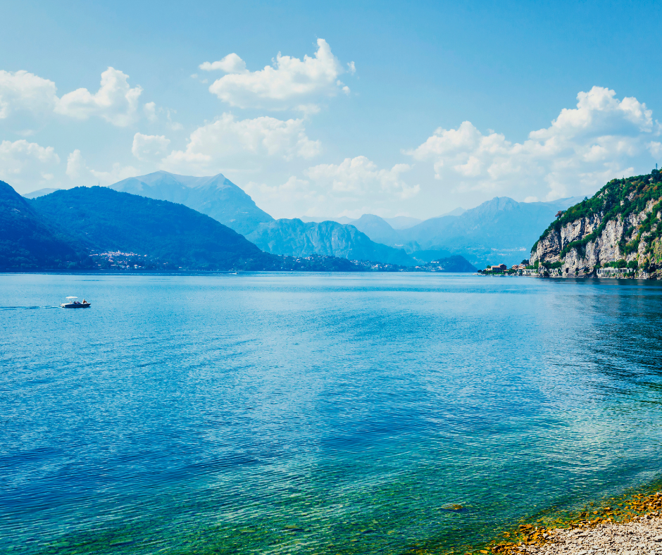 Bateau à moteur Lac Côme.